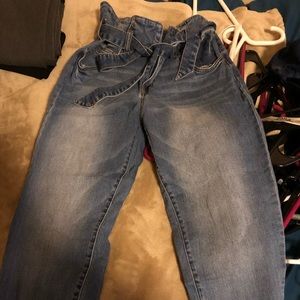 High waisted jeans